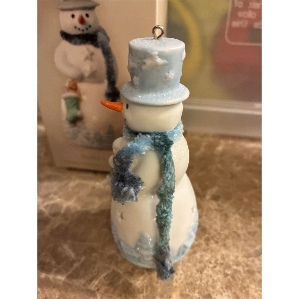 Hallmark Keepsake 2008 Porcelain Christmas Snowman Ornament Stanley T. Starr